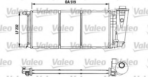 VALEO 730840 Radiator, engine cooling